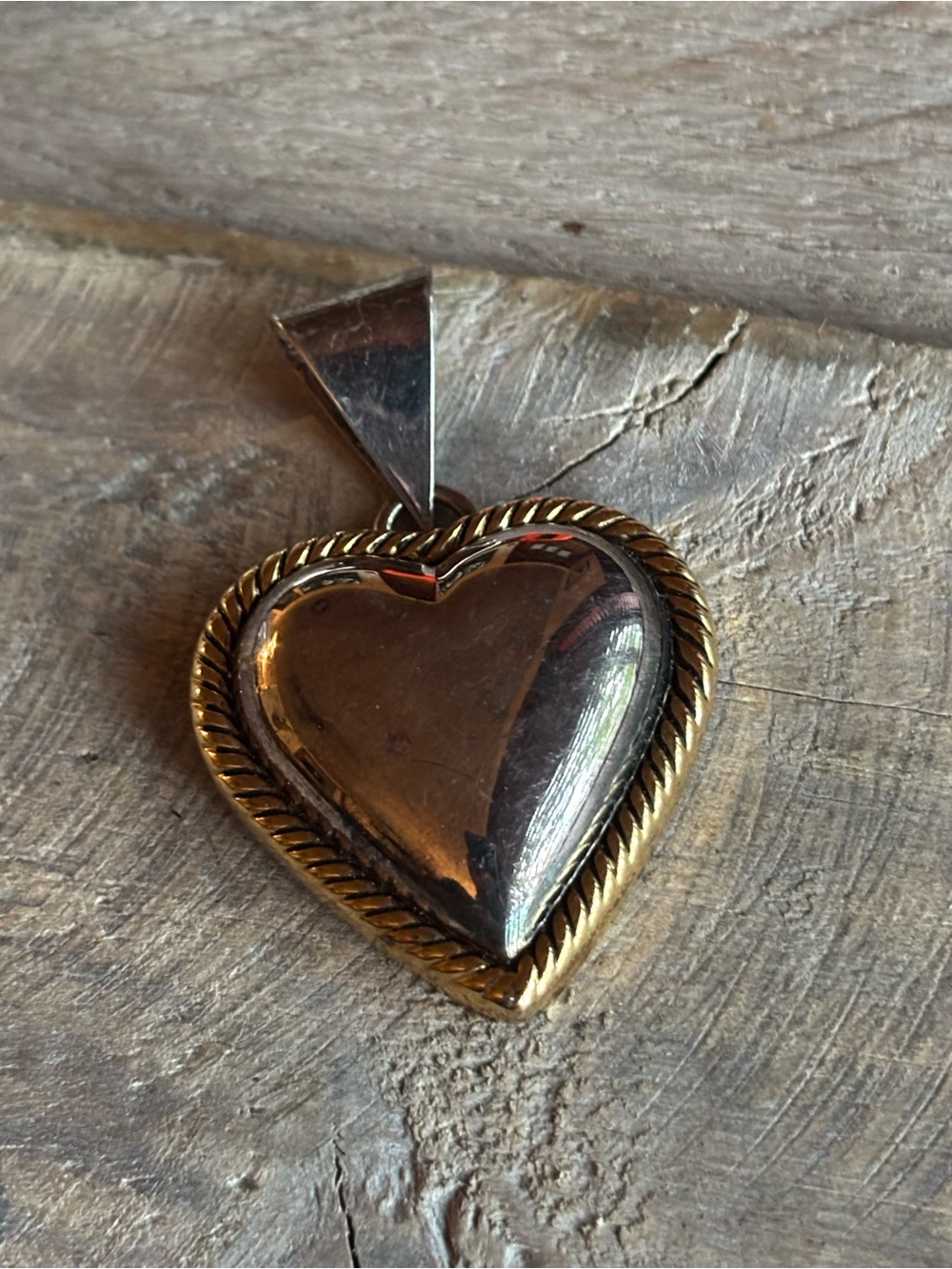BEST Silver Tone Heart Pendant